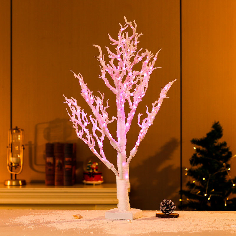 Nuevo 65cmPVC luminoso árbol de navidad decoración decoración de navidad ventana escritorio árbol de navidad adorno