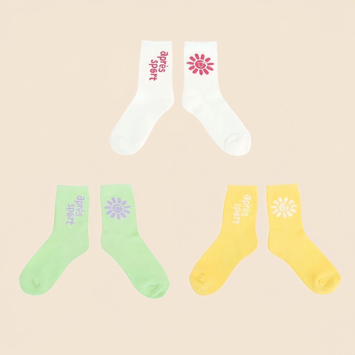 Pivvee Golf Socks Women's New Pure Cotton Short Socks Autum Korean Style Fashionable Casual Sports Socks