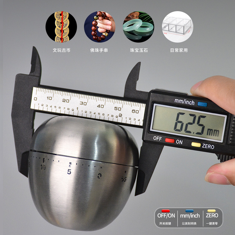 塑料游标卡尺厚度卡尺高精度防水数显批发小型家用卡尺内径深度尺