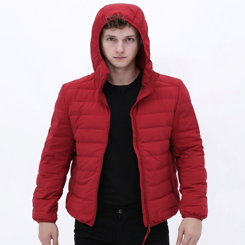 Cross Border Herbst- und Winter-Herren-Leichtbau-Daunenjacke, nahtlos, einteilig genäht, warm, weiß, mit Entendaunen, Oversized-Schnitt, figurbetont_voghion.com