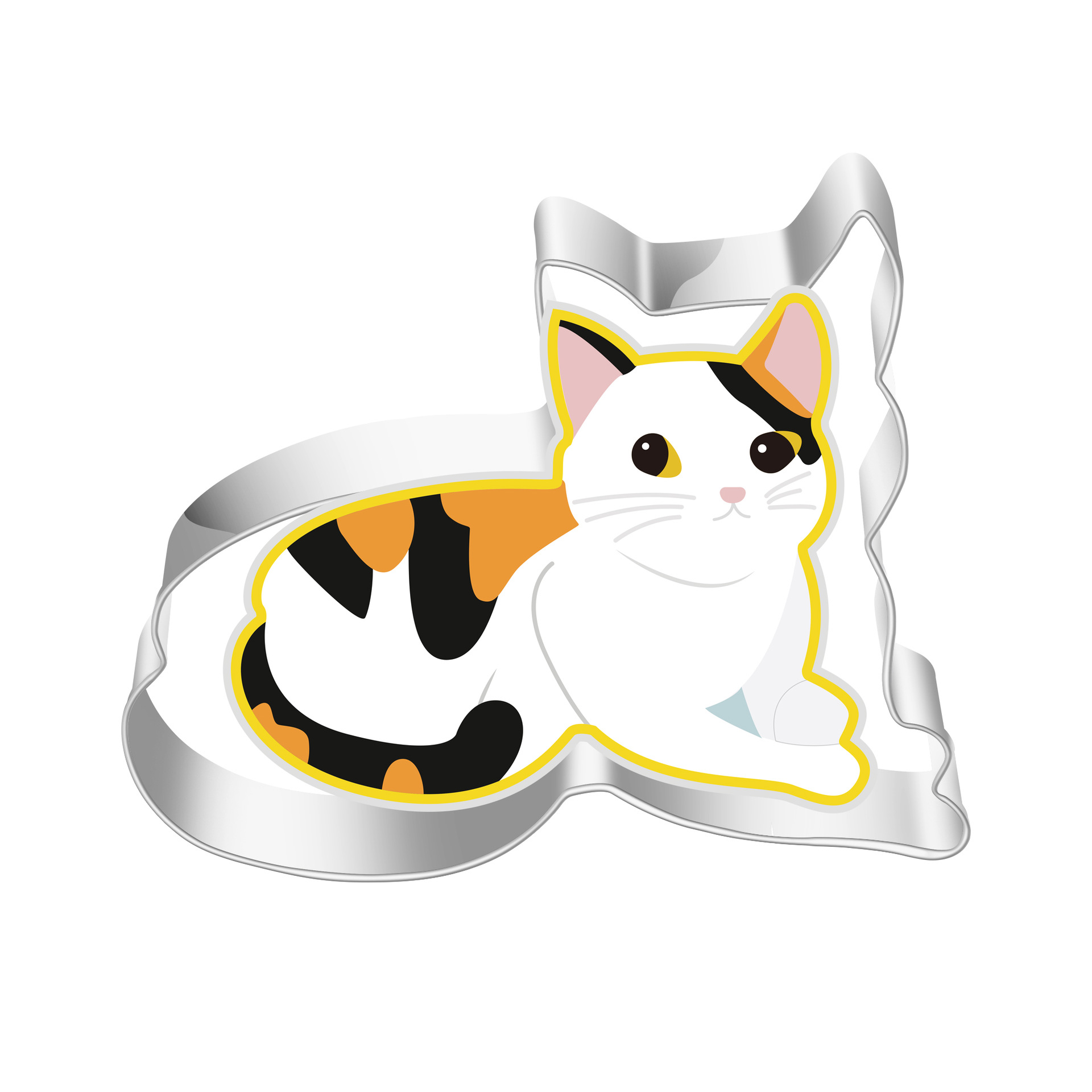 Acero inoxidable galleta molde de dibujos animados animales gatito ratón corte DIY pan al vapor herramienta para hornear