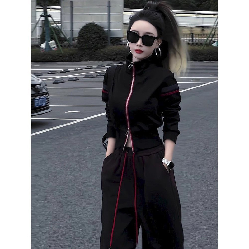 Spring and Autumn Design Simple Sweatshirt Suit for Women 2025 Spring and Autumn Style Top Elegant Sportswear Two-Piece Set