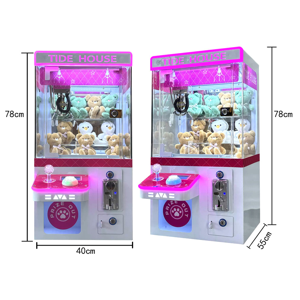 2025 nueva máquina de muñeca comercial transfronteriza pequeña máquina de muñeca de papel moneda pequeña máquina de muñeca de clip de garra al por mayor se puede exportar personalizada