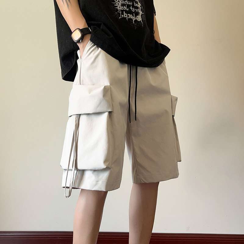 American Style Workwear Shorts Men's Summer 2024 New Functional Sports Pants Niche Design Sense Casual Pants