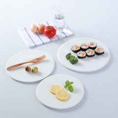 純白陶瓷盤子西餐盤牛排盤平板盤子蛋糕盤壽司盤日式擺盤酒店餐具