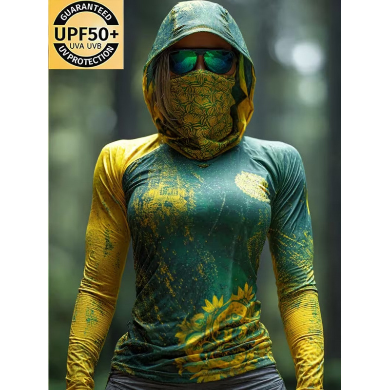 New cross-border independent station 2026 European and American fashion women's outdoor sports long-sleeve sun protection clothing for hiking, mountaineering, and cycling