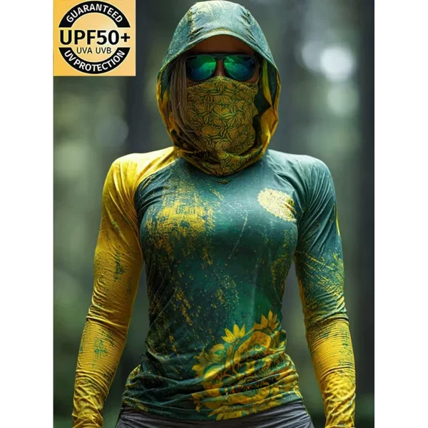 New cross-border independent station 2026 European and American fashion women's outdoor sports long-sleeve sun protection clothing for hiking, mountaineering, and cycling