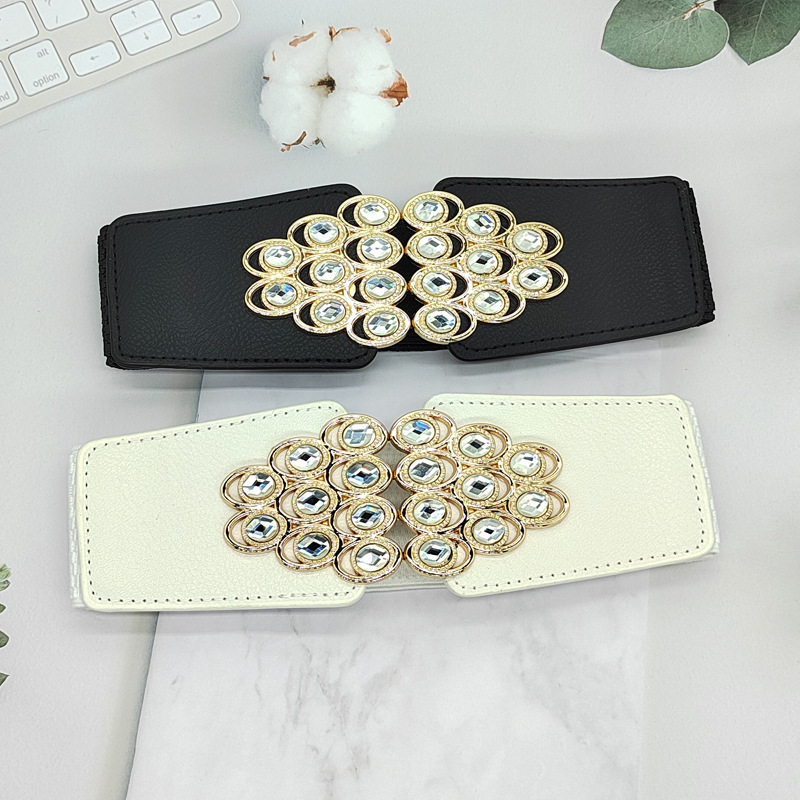 Fabricante especial para damas cinturón elástico de moda cintura ancha sellado nuevo ocio con falda decoración de cinturón ancho