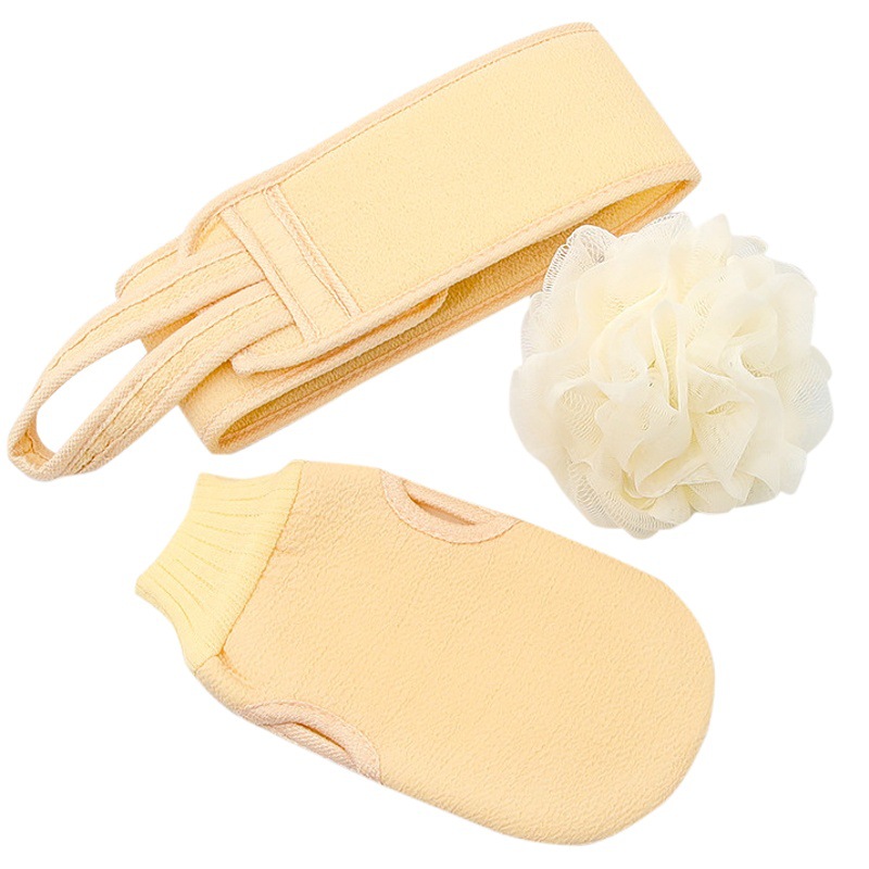 Hogar hombres y mujeres adultos Toalla de baño de barro artefacto guantes tira trasera Toalla de baño Flor de baño traje de tira trasera