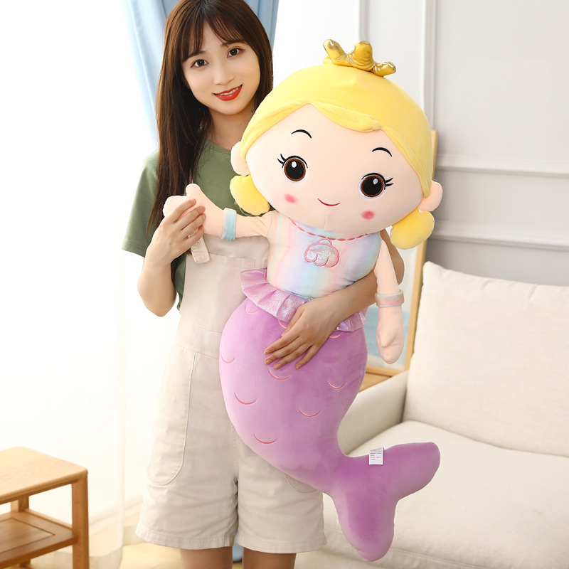 Sirena almohada muñeca princesa muñeca muñeca de peluche muñeca regalo para niños muñeca pacificadora muñeca cama