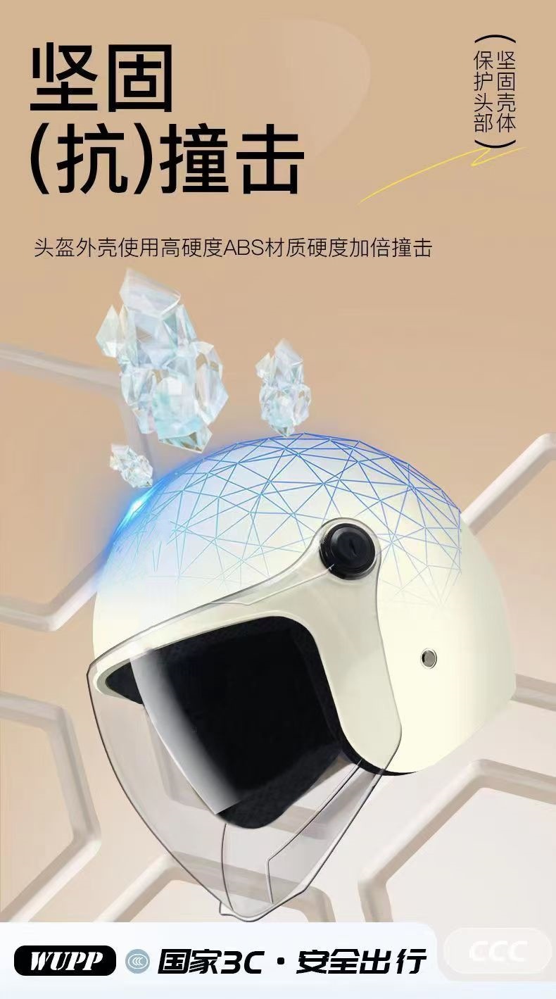 【Cross-Border Trade】Electric Vehicle Helmet for Women in Winter, Warm and Cold-Resistant, Universal for Men's Motorcycles and Electric Scooters, Suitable for All Seasons