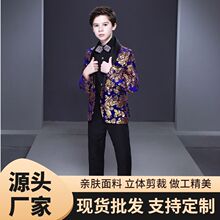 儿童西装套装男2023新款英伦风花童模特走秀礼服主持人钢琴演出服