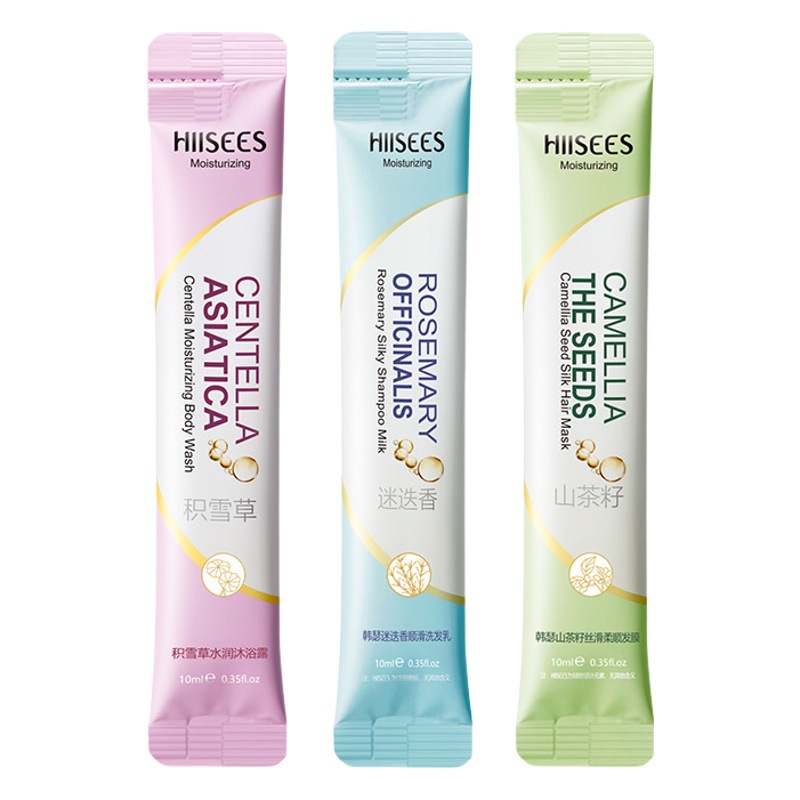 Shampoo Hanser Rosemary Shampoo Convenient Hair Mask 10ml Bag Conditioner Travel Care Set Wholesale