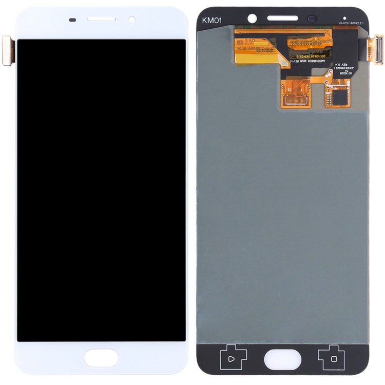 Aplicable para el conjunto táctil LCD original de OPPO R9 (color: blanco)