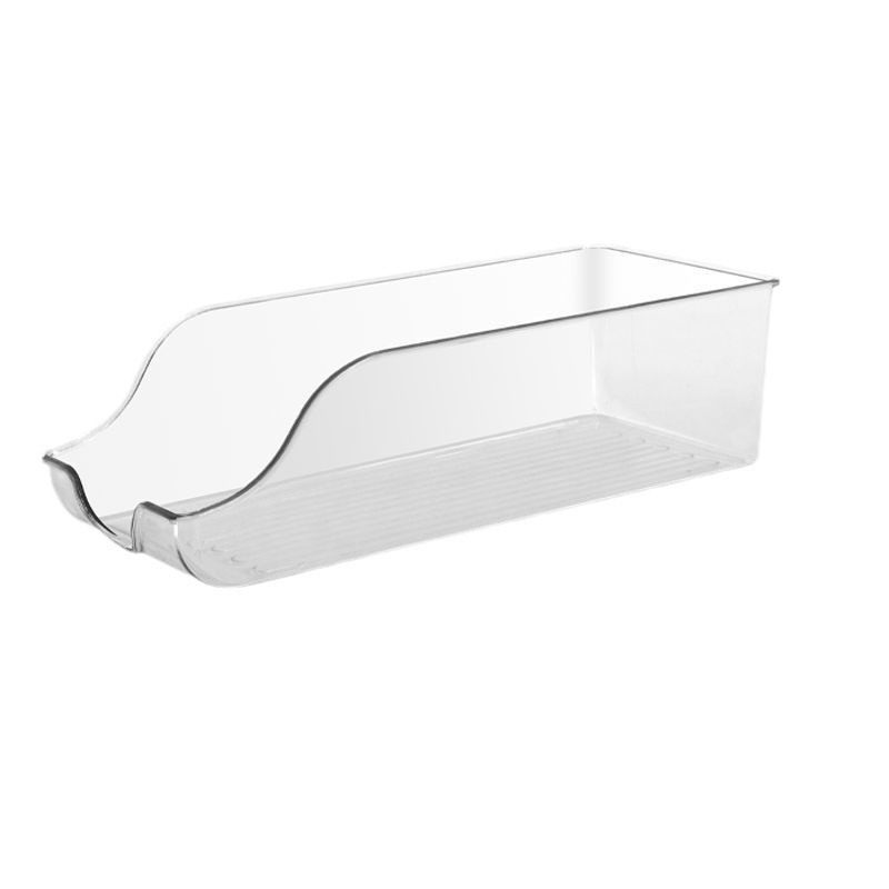 Caja de almacenamiento de escritorio caja de plástico grande transparente para el hogar, almacenamiento de almacenamiento de almacenamiento de bocadillos de mano de mano