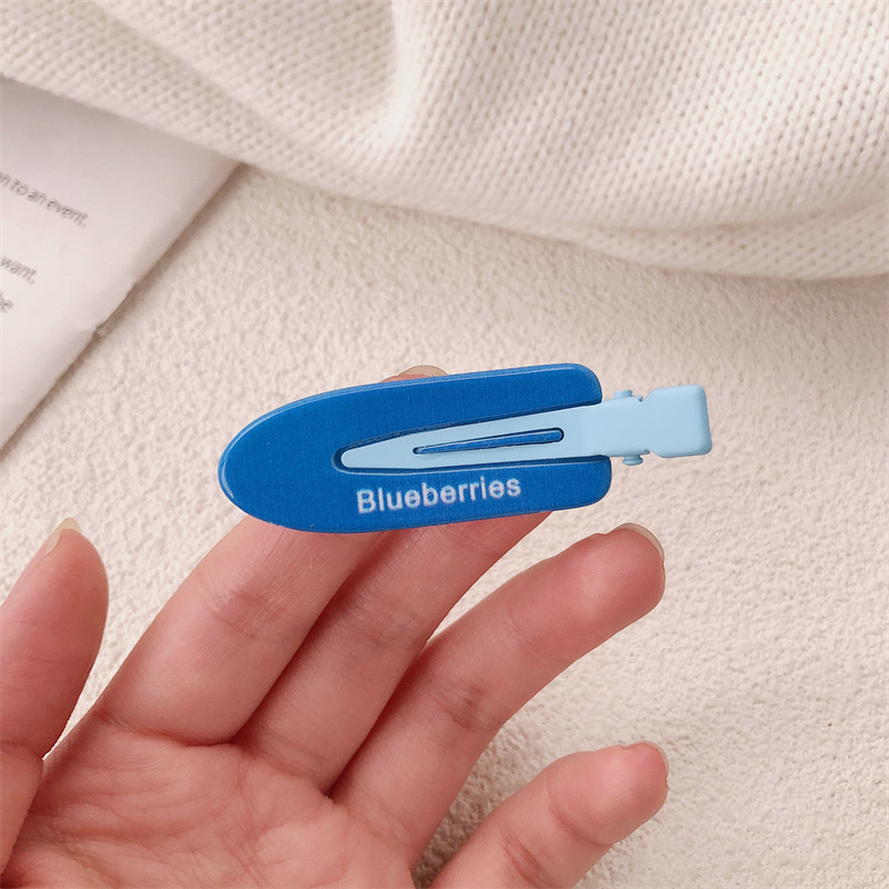 Verano refresco azul frutas brocas para el cabello color macaron tocado de corazón de niña brocas para el cabello pequeño brocas no marcas brocas