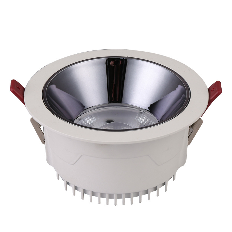 Borde estrecho foco LED incrustado profundo anti-reflejo COB no principal lámpara de iluminación marco estrecho anti-resplandor lámpara de techo downlight