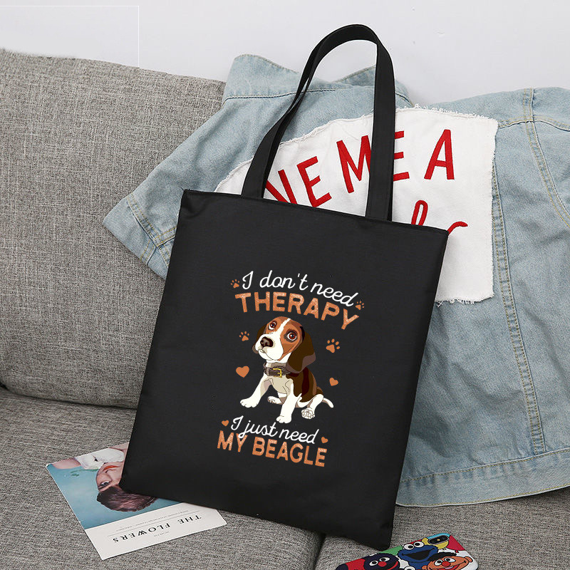 Beagles perro Beagles Beagle impresa bolsa de lona bolsa de hombro bolsa de comercio exterior global bolsa de compras
