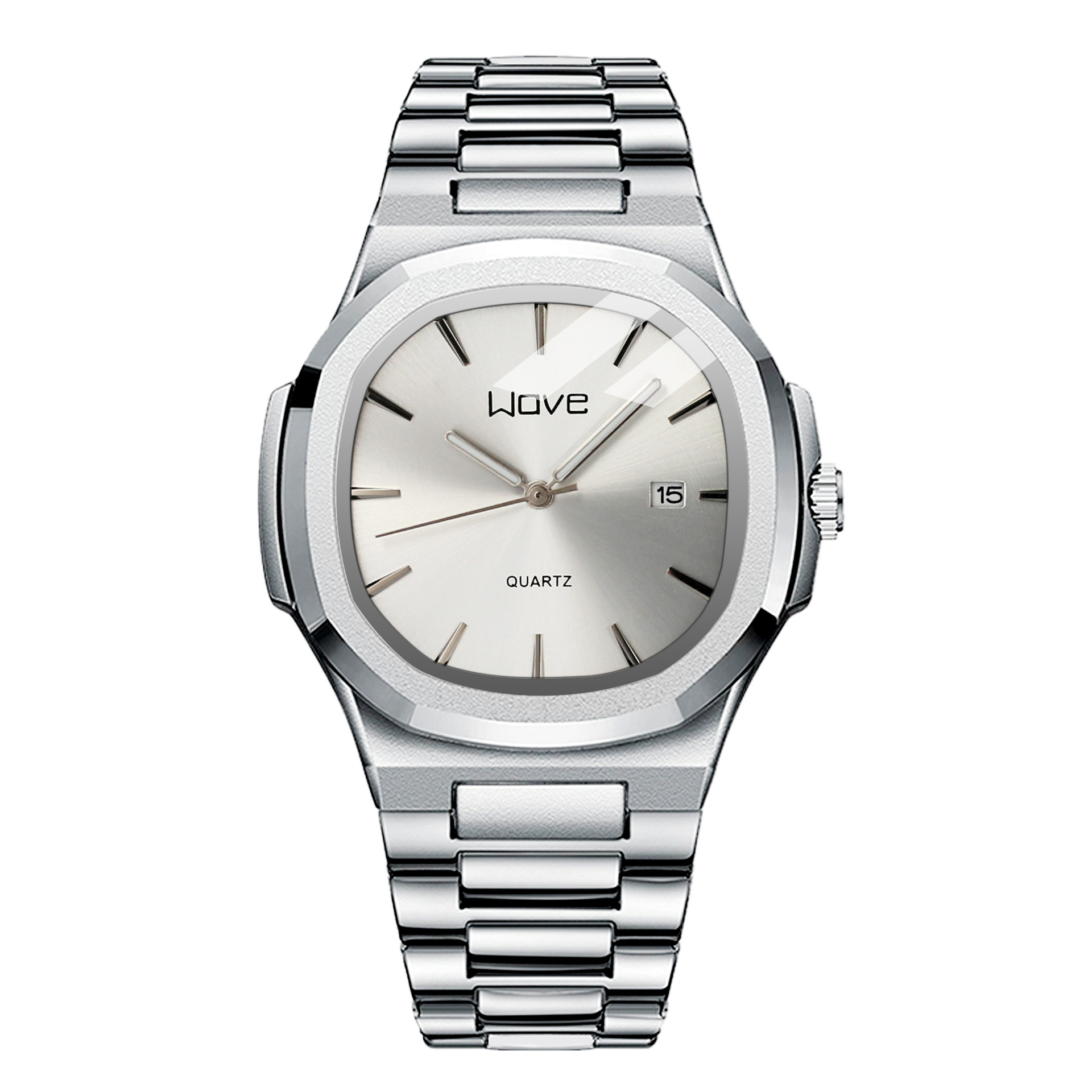 High-End Fashion Men's Watch Business Counter Steel Band Luminous Cross-Border Watch Men's Live Broadcast Foreign Trade Hot Model Wholesale