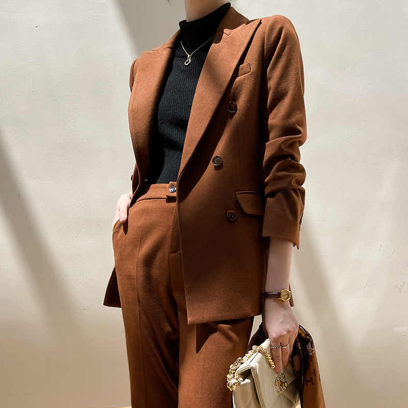 職業服女性ファッションスーツ女性秋冬新型ファッションスーツビジネス交渉作業服コート