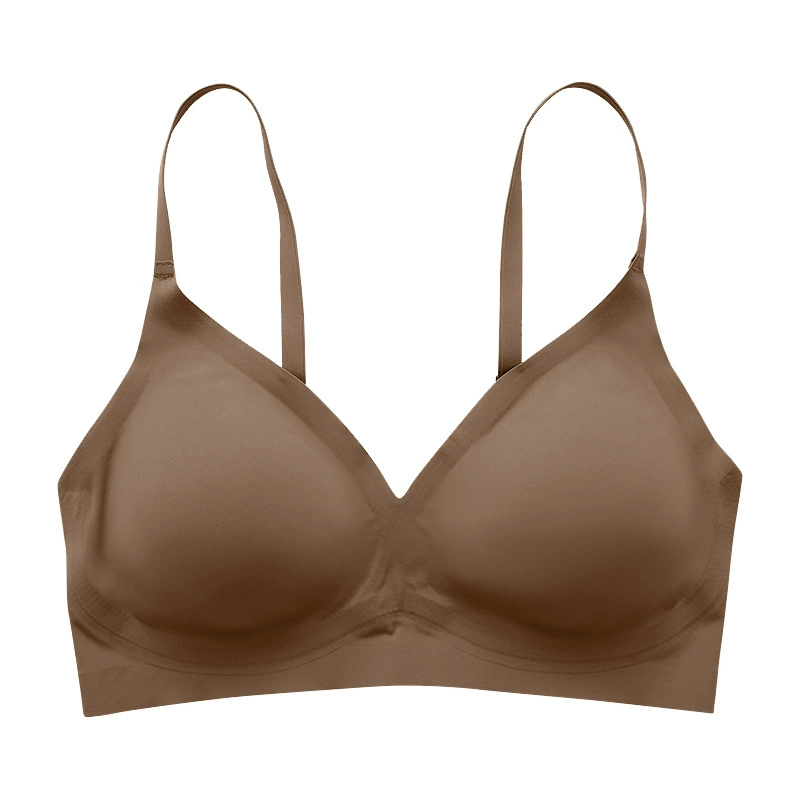 Wireless Bra Plus Size, Comfortable Breathable Seamless Top with Detachable Pads