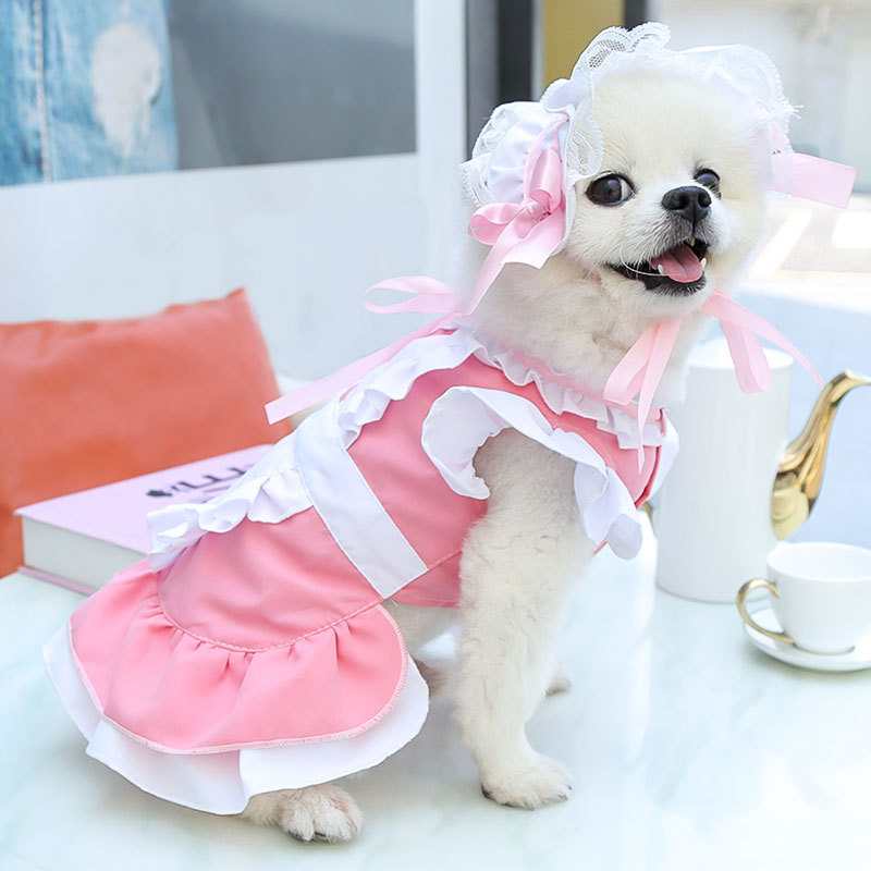 Cute Sweet Polyester Bow Knot Pet Clothing display picture 9