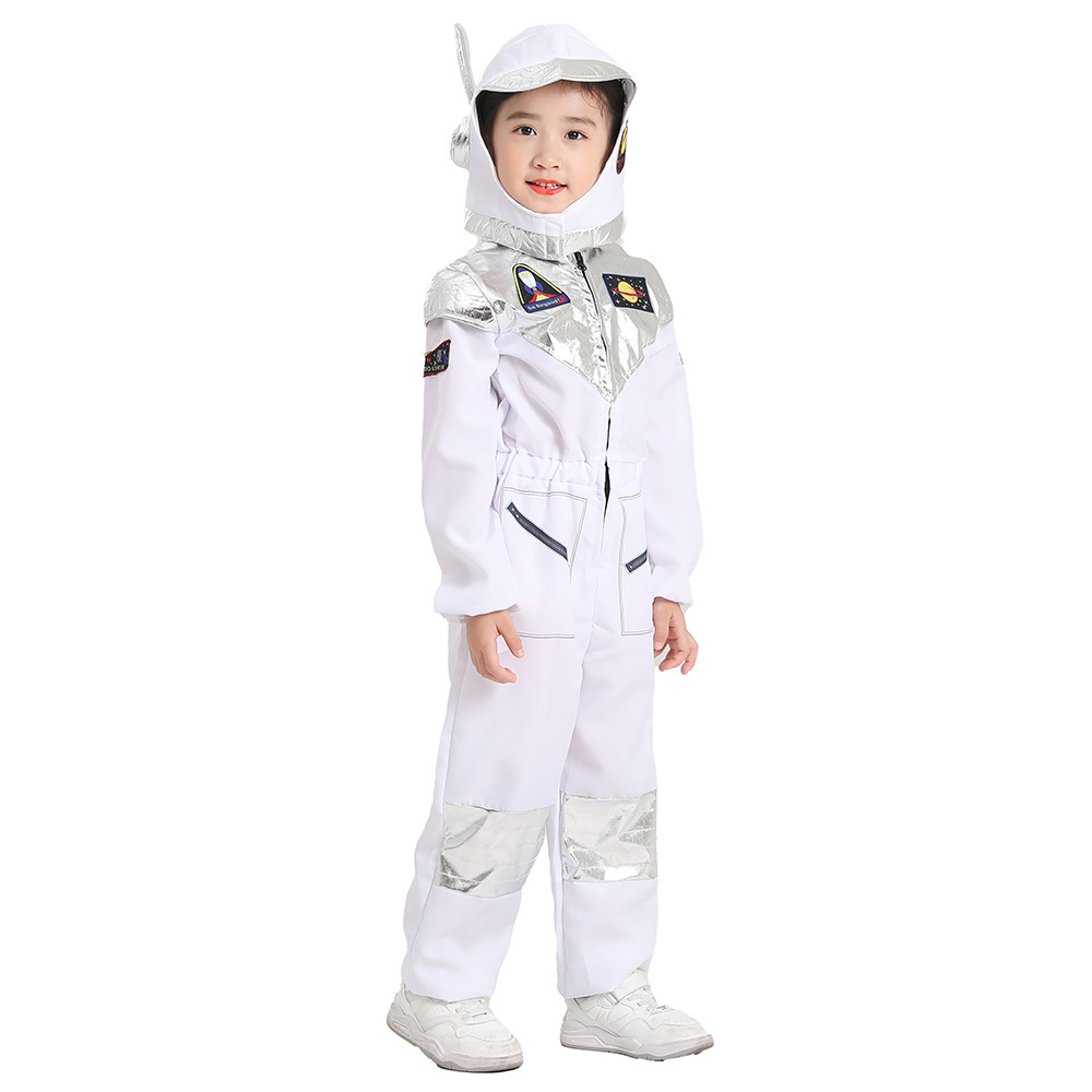 Astronauta transfronterizo Traje espacial para niños Traje de jardín de infantes Traje de Halloween cos Traje de rol Traje espacial
