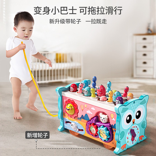 Baby fishing toy whack-a-mole and piano, educational and intellectual development for infants and early education for boys and girls, birthday gifts