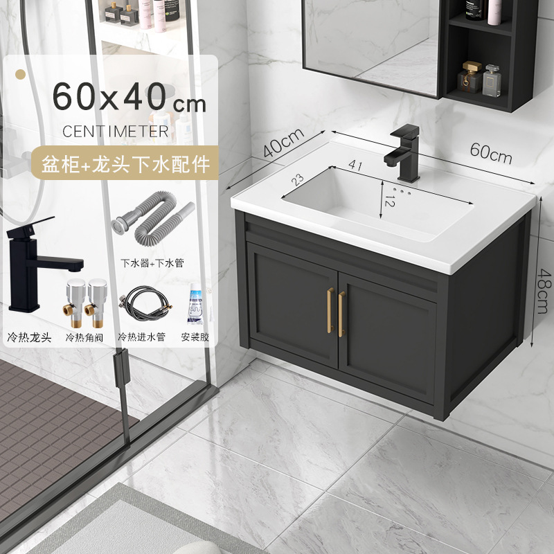 61x40cm gabinete de lavabo + accesorios de grifo