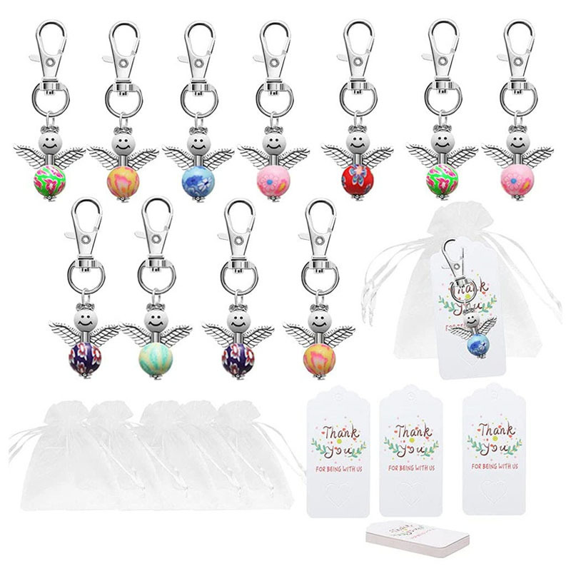 Ángel de la guarda llavero colgante llavero bautismo de boda bebé Luna Llena ducha comunión invitado gracias