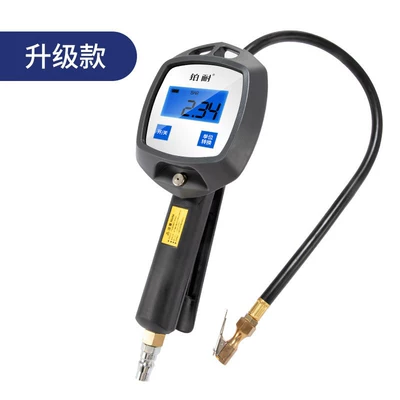 high-precision with pressure inflation head, Air pressure gauge/tire pressure gauge - 002-upgraded-tire-pressure-gauge-comes-with-two-batteries-white