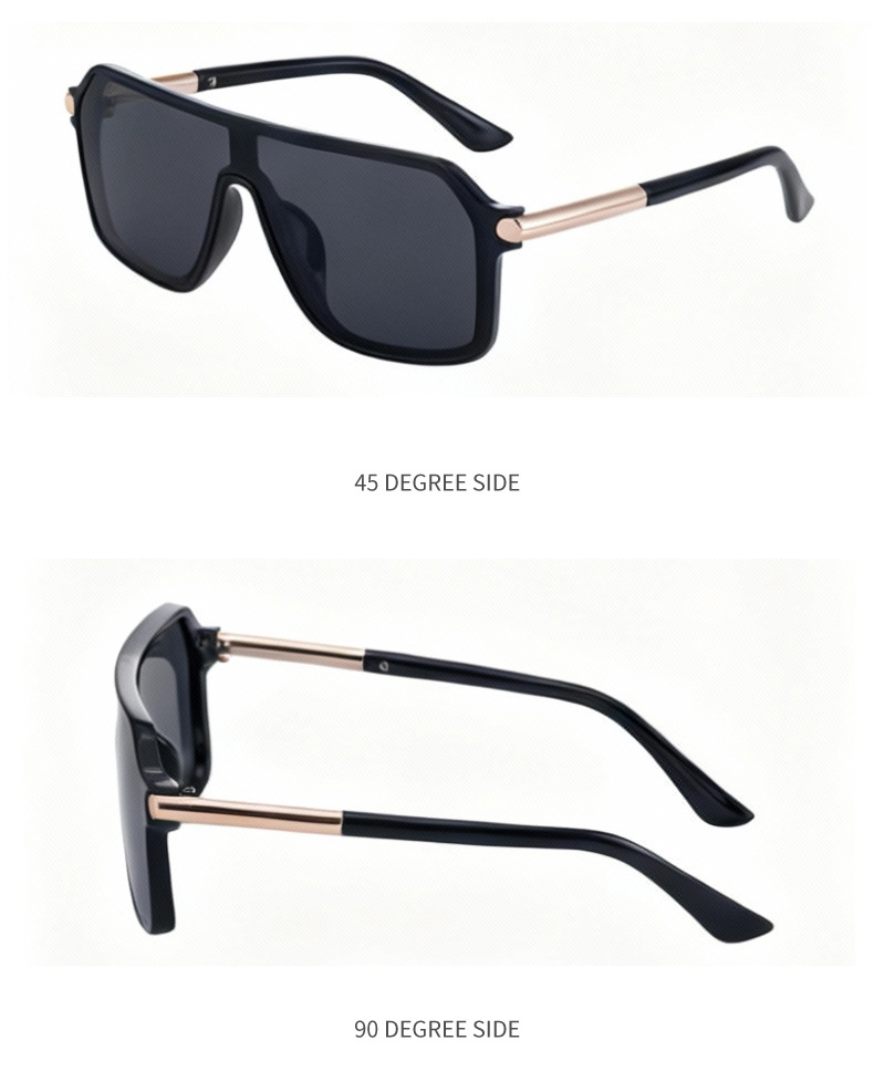 Steampunk Einteilige Schild Sonnenbrille Männer 2026 Luxus Marke Vintage Übergroßen Metall Großen Rahmen Sonnenbrille für Männliche Sport brillen – Detail 10