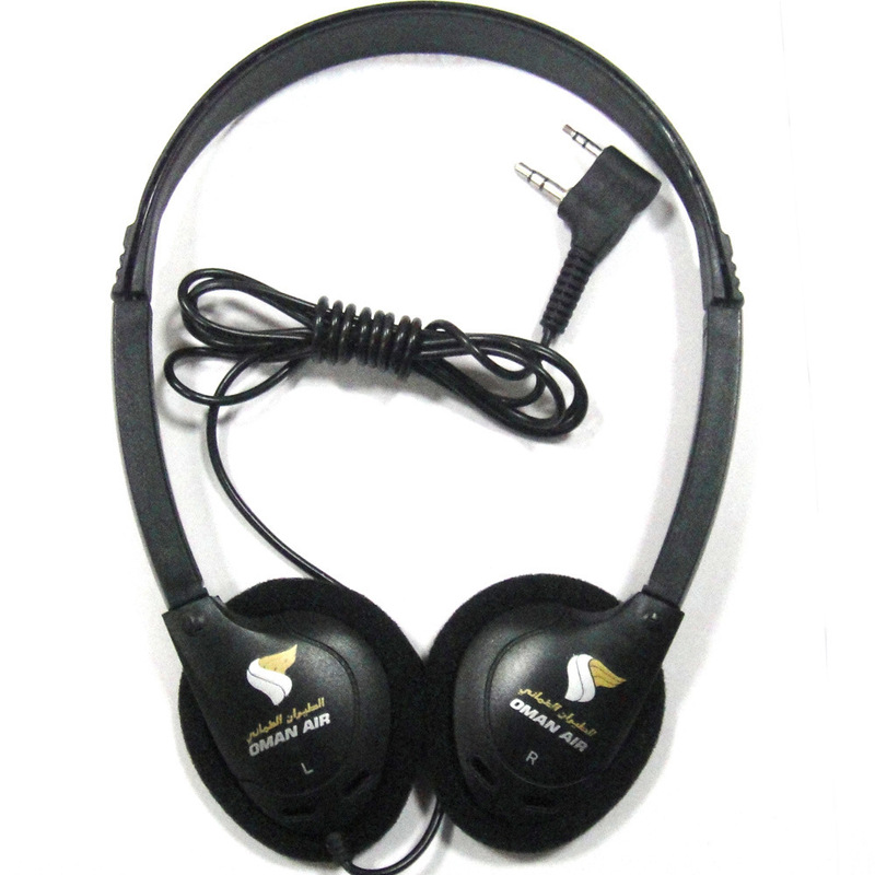 Aviation Headset Gift Headset Fixed Headset 3.5mm Factory Oman Air Headphones
