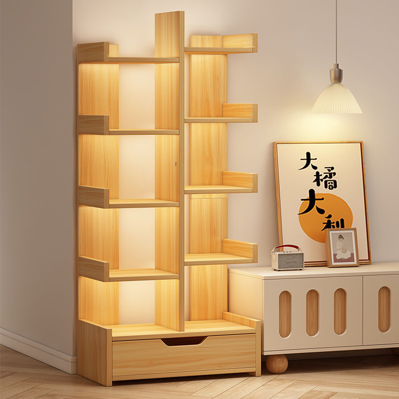 Bookshelf Floor-Standing Storage Rack Simple Small Bookshelf Household Internet Celebrity Book Storage Rack Living Room Storage Rack Display Shelf