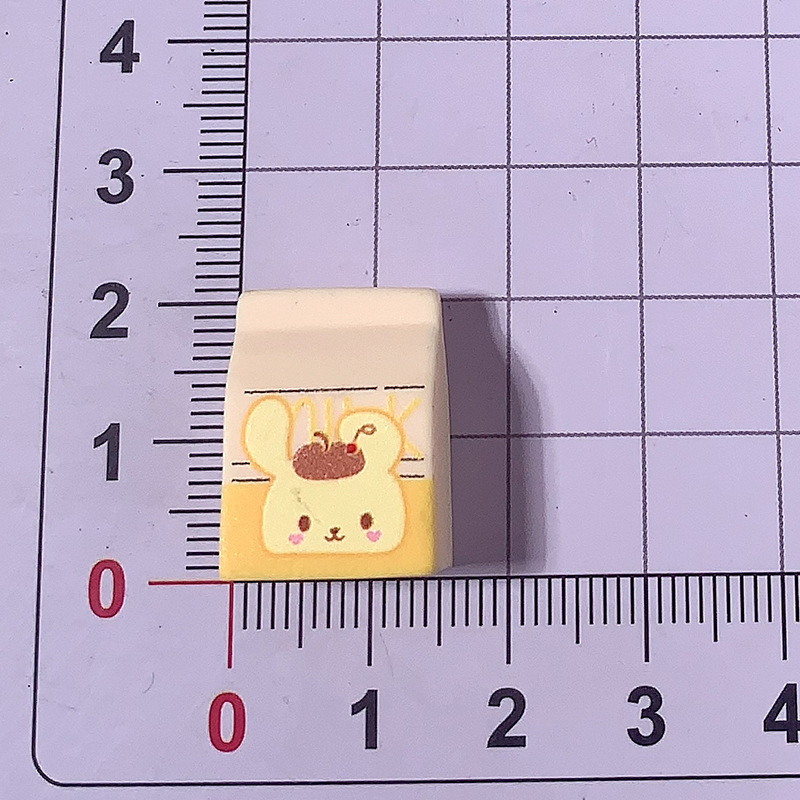 Nuevos dibujos animados Sanrio adorable caja de leche de animales accesorios de resina DIY crema pegamento tocado accesorios de botones de zapatos