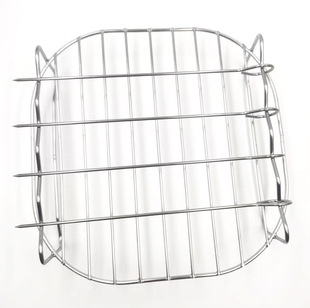 Factory in stock air fryer rack round barbecue rack stainless steel steamer grill fish rack bread rack