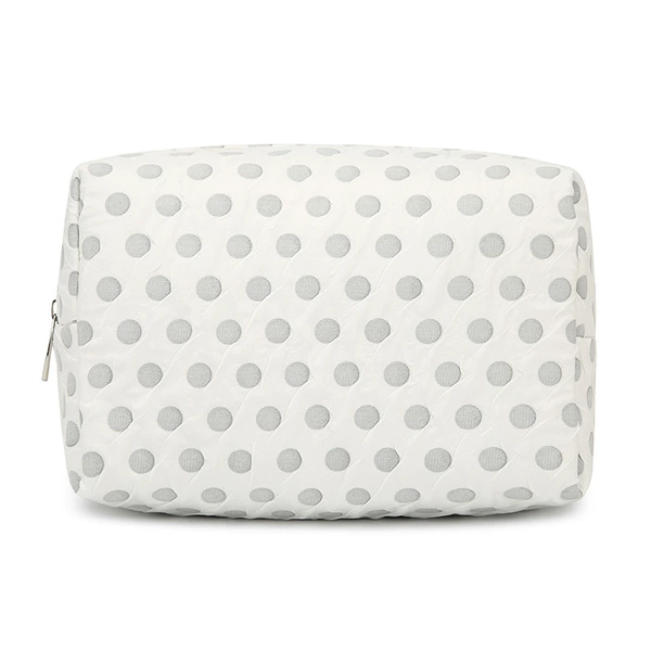 351 white background gray dot octagonal bag