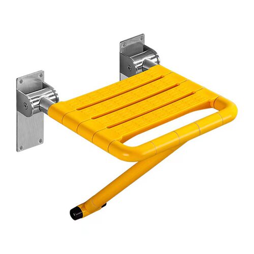 Bathroom Folding Seat Bathroom Elderly Safety Anti-Slip Wall-mounted Stool Disabled Accessible Armrest Bath Stool