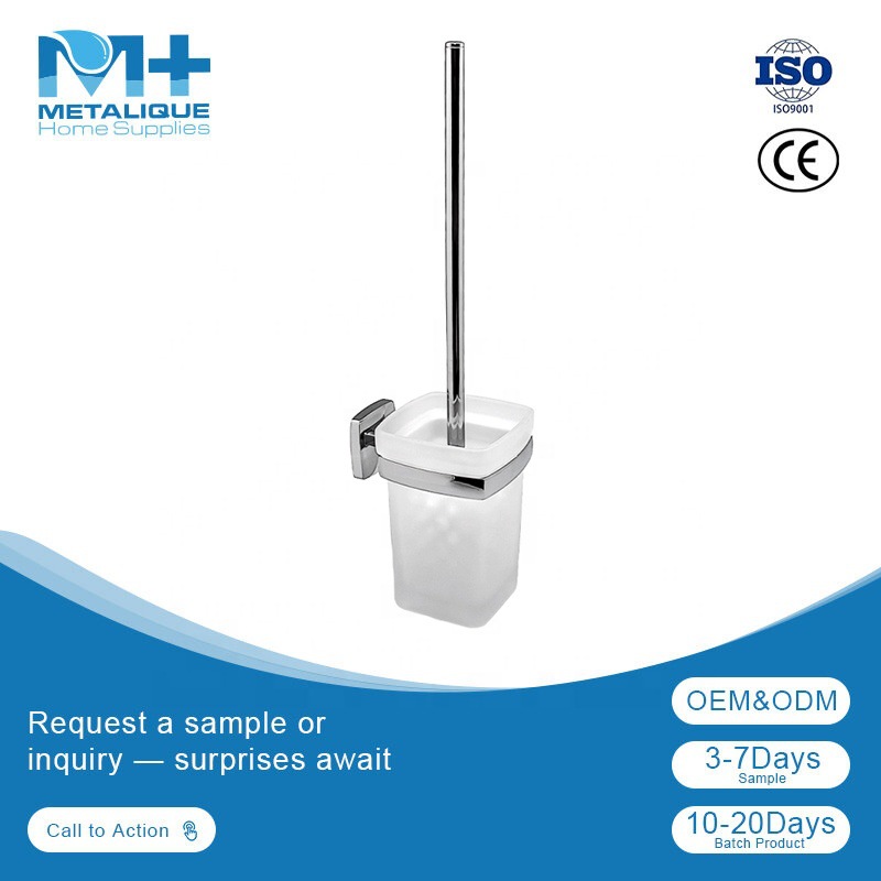 Factory Cross-Border Export 51029 Toilet Brush Holder Toilet Brush with Holder