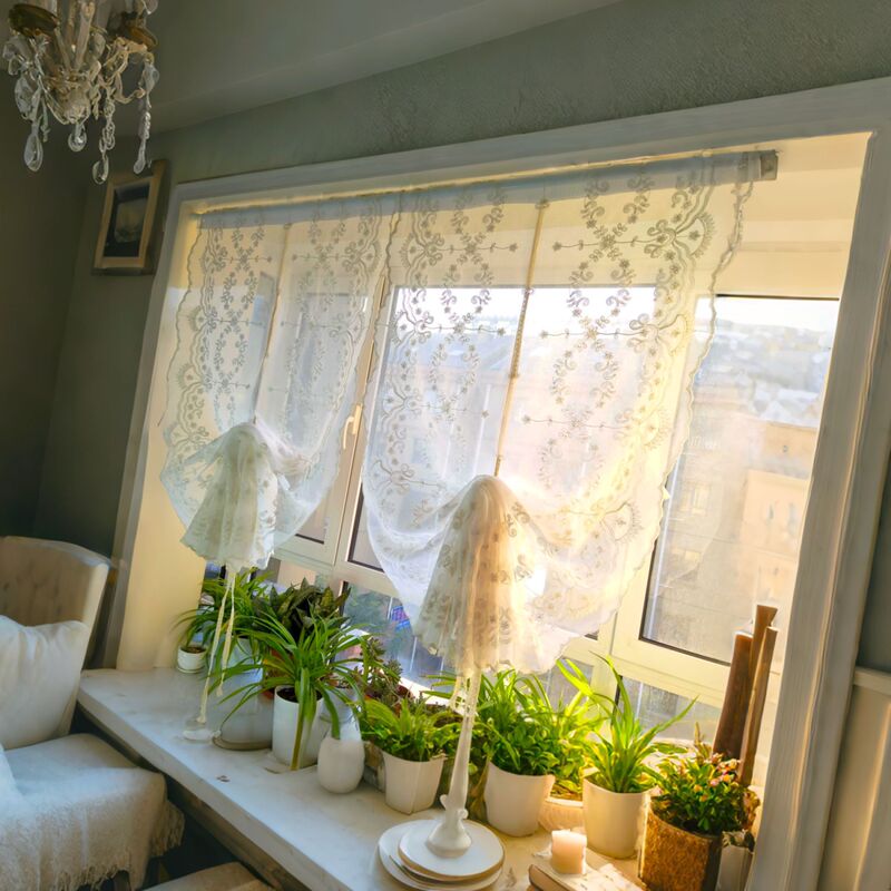 Embroidered Curtain Fabric, Ice Flower Linen Embroidered Sheer Curtains, Roman Blinds Wholesale, One-Piece Drop Shipping Embroidered Curtains Embroidered Curtain Fabric, Ice Flower Linen Embroidered Sheer Curtains, Roman Blinds Wholesale, One-Piece Drop Shipping Embroidered Curtains