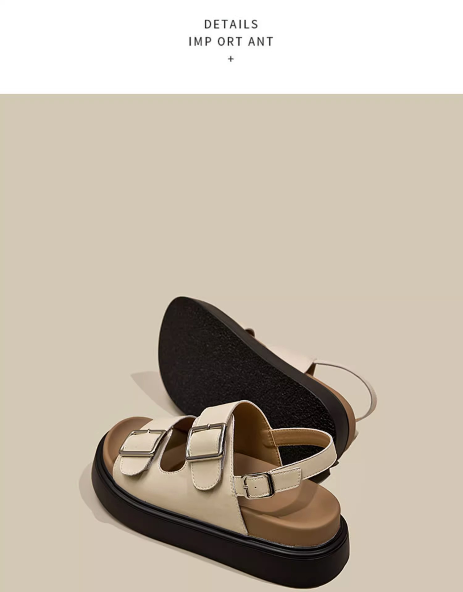 2024 summer new sandals soft leather women's thick bottom buckle retro niche all match casual Roman shoes_voghion.com