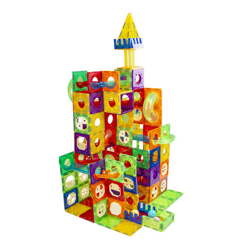 Track Color Window Magnetic Tiles Additional Large Pipe Scatter Magnetic Building Blocks Toys Ball Children's Educational Gift Wholesale