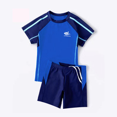 Nylon youth swimsuits for children and students, color matching, fashionable and versatile swimsuits for men, boys, fattening and enlargement wholesale