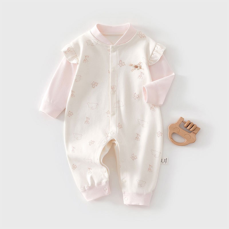 Baby Clothes Spring & Fall Category a Pure Cotton Male and Female Baby Jumpsuits Winter Base Intimates Newborn Pajamas and Crawl Clothes