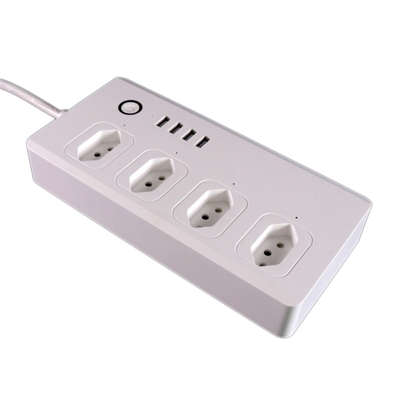 Solución de graffiti Brasil especificación inteligente Wifi plug-in móvil APP interruptor de control remoto independiente sub-control plug-in