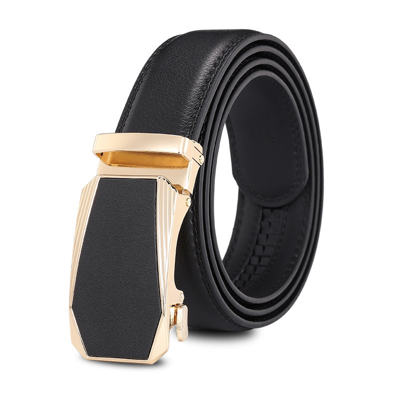 Fabricante de la correa de los hombres de cuero genuino al por mayor de gama alta hebilla automática negocio puro Cinturón de piel de vaca hombres casuales pantalones de los hombres cinturón