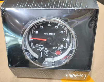 Car Modification Tachometer 3.75inch automobile instrument - black-face