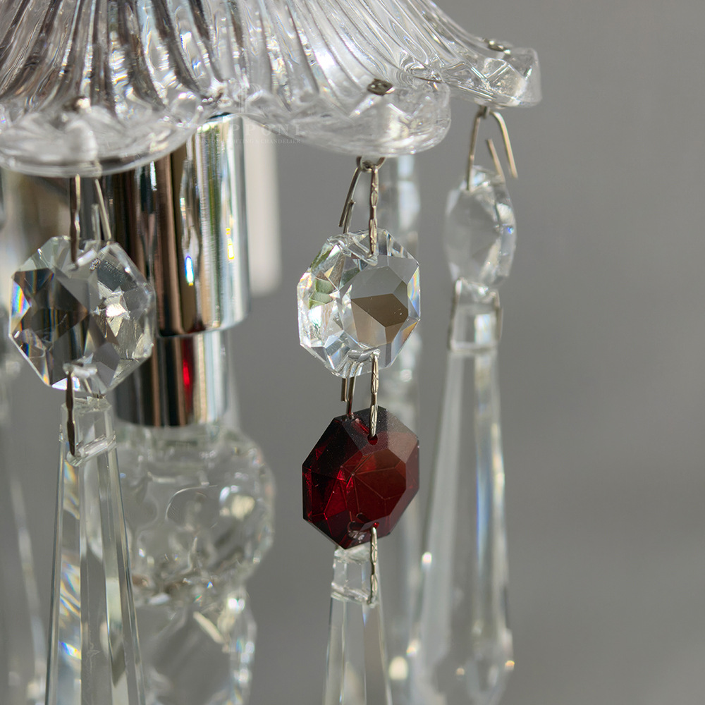 Luz de lujo de cristal francés lámpara de pared de fondo de la sala de estar moderna y simple dormitorio cabezal de cama pasillo lámpara retro