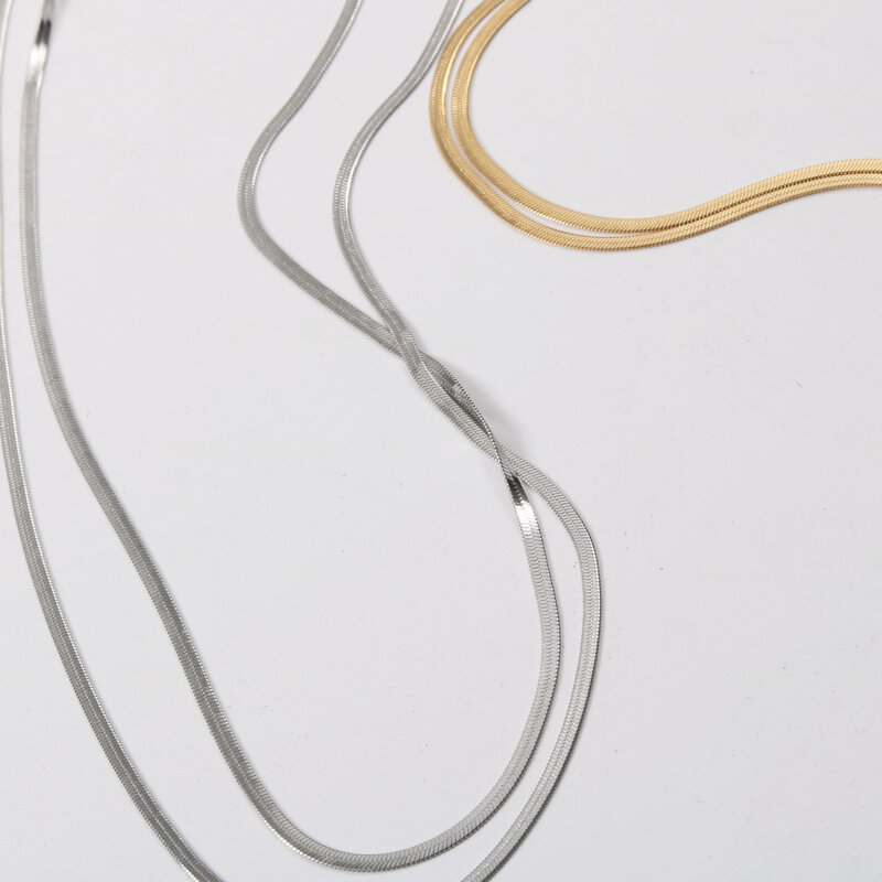 Hip-Hop Geometric Titanium Steel Plating Necklace