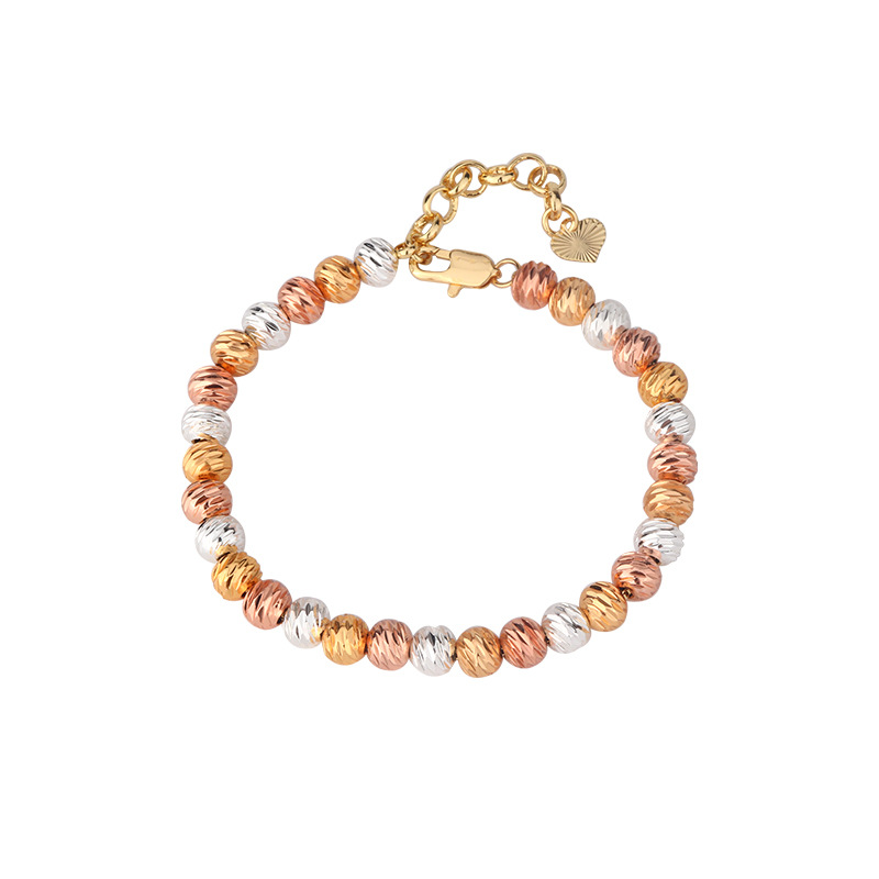 2024 nuevo estilo Zhuang Sheng joyería retro temperamento diseño al por mayor electrochapado de color cadena del grano oro traje femenino